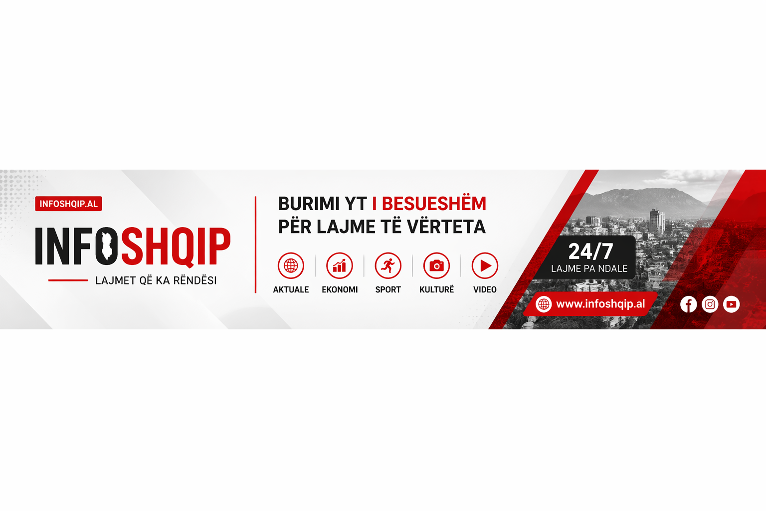InfoShqip Header Banner